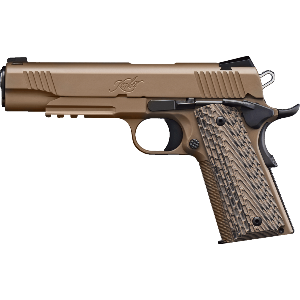 Kimber Desert Warrior 1911 45 Acp 5 Wtactical Wedge Tritium Night Sights Desert Tan Semi 1154