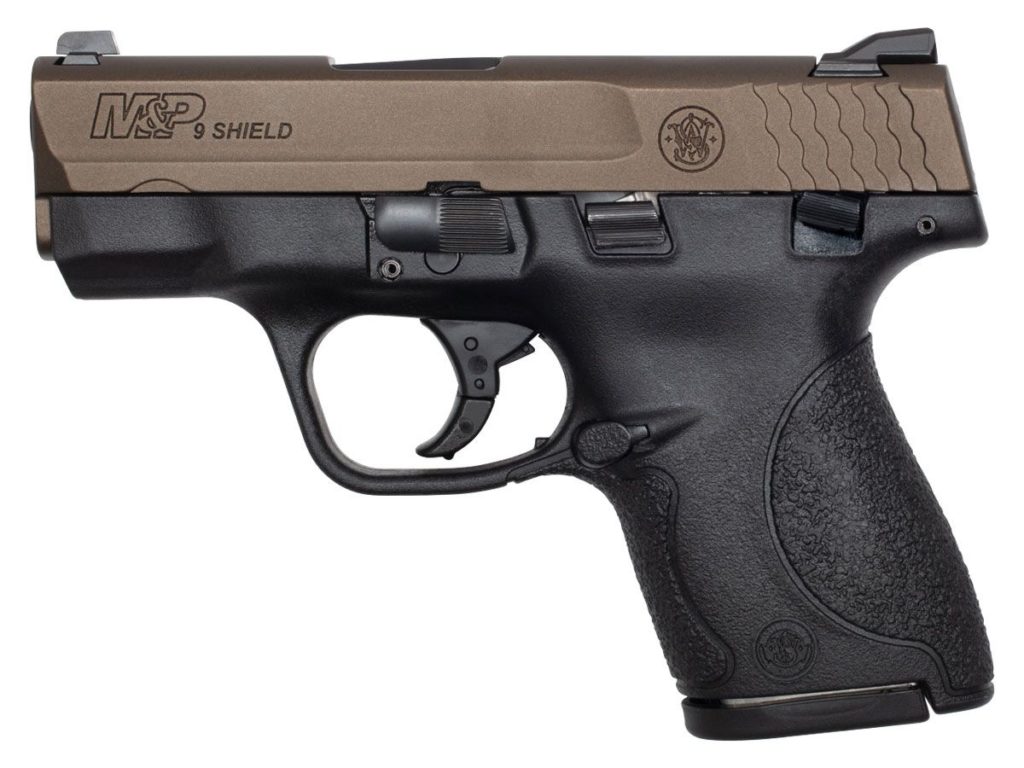 Smith And Wesson Mandp Shield 9mm Midnight Bronze Limited Edition Semi Automatic Pistol 13299 2392