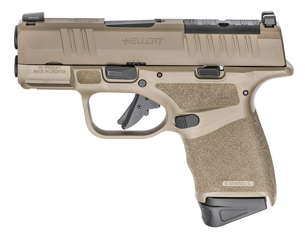 Springfield Armory Hellcat 9mm 3 Micro Compact Osp Desert Fde Semi Automatic Pistol Hc9319fosp 9382