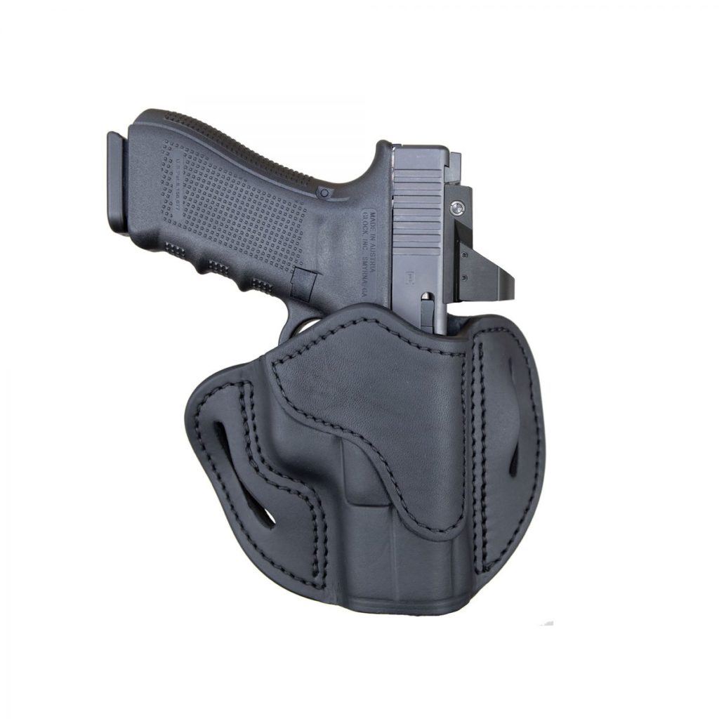 1791 Gunleather Optic Ready BH2.1 MultiFit Open Top Leather Belt Holster OR2.1SBLR Dunns
