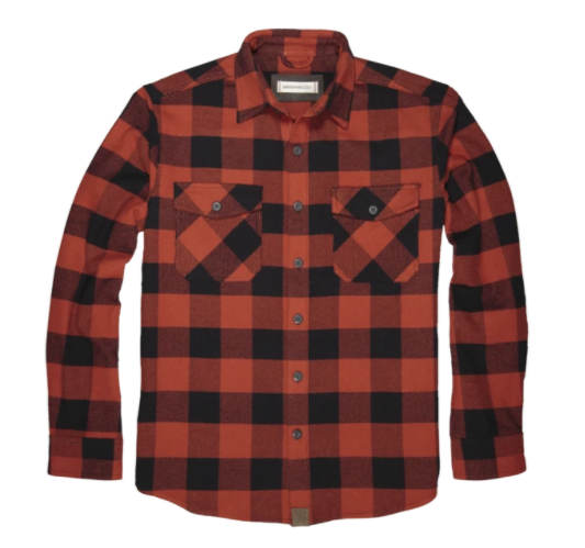 Dakota Grizzly Men's Briggs Copper Plaid Full Zip Flannel #D1219-169