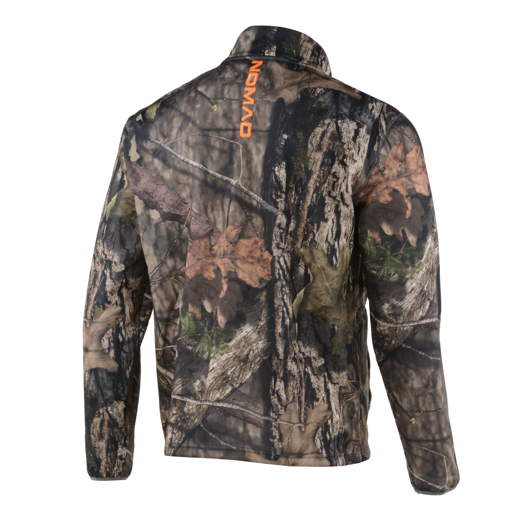 Mossy Oak Jacket Men's Medium 1/4 Zip Pullover Hunting Camo Break Up  Country