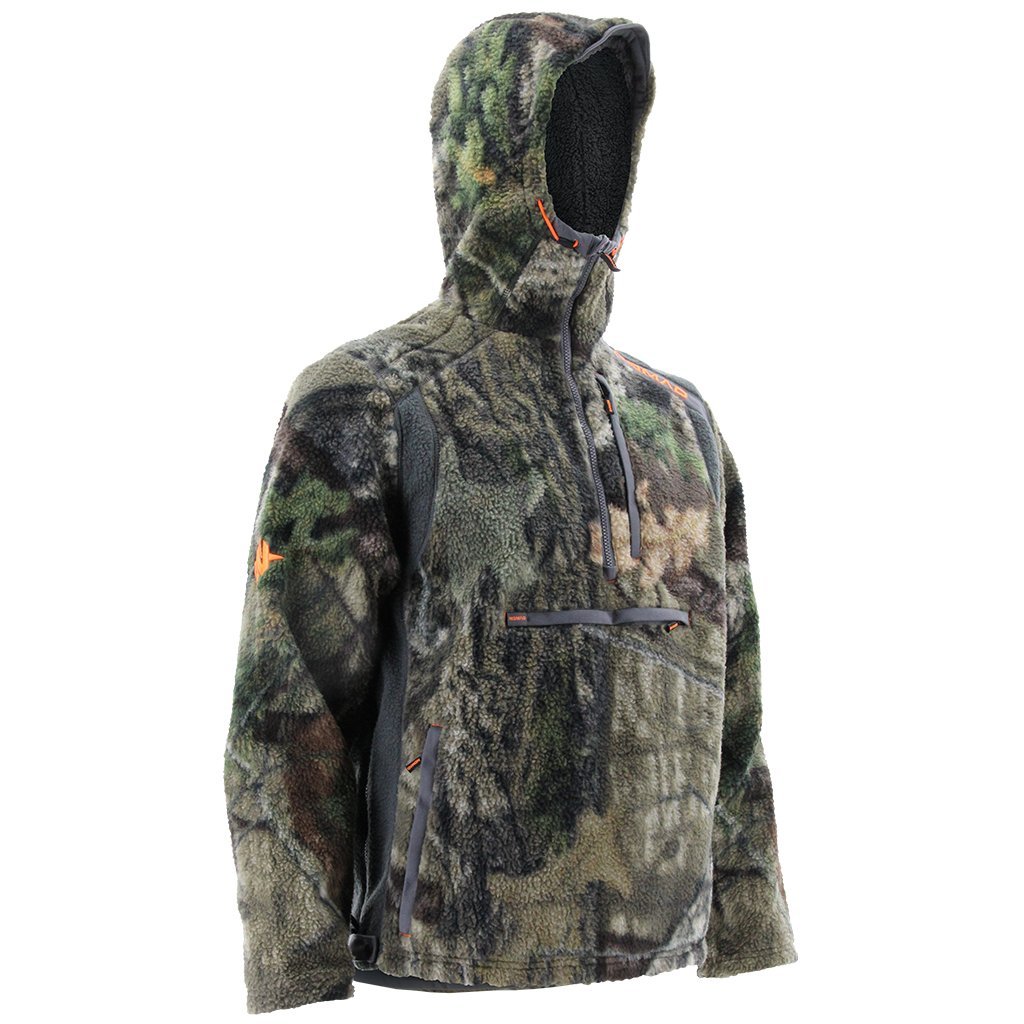 Nomad Cottonwood 1/2 Zip Mossy Oak Break Up Country Fleece Pullover # ...