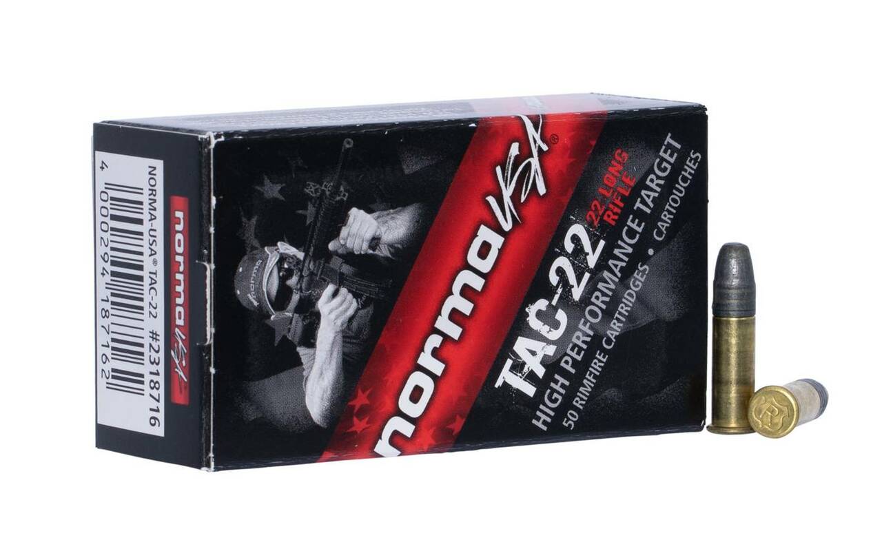 Norma USA TAC-22 Target .22LR 40gr. Lead Round Nose 50rd Box #2318716 –  Dunns Sporting Goods
