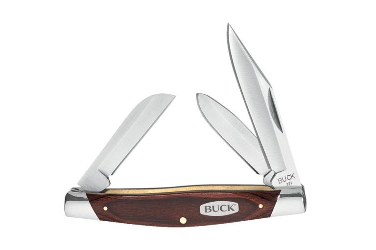 Buck Knives 371 Stockman 3Blade w/Woodgrain Handle Folding Pocket
