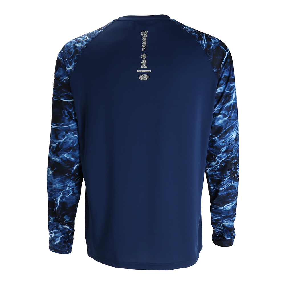 Mossy Oak Elements Men's Long Sleeve Performance Fishing Shirt #MTLR018 -  Dunns Sporting Goods