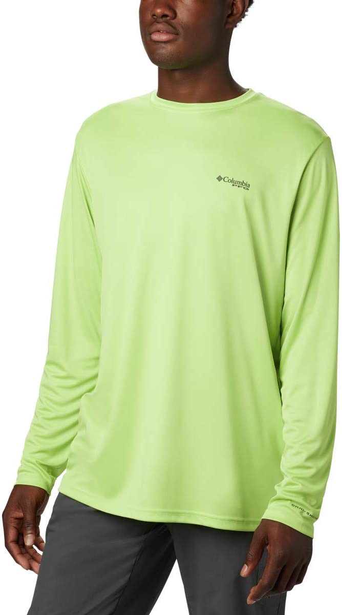 Camisa De Pesca De Manga Larga Columbia PFG Terminal Tackle Fish Flag Para Hombre