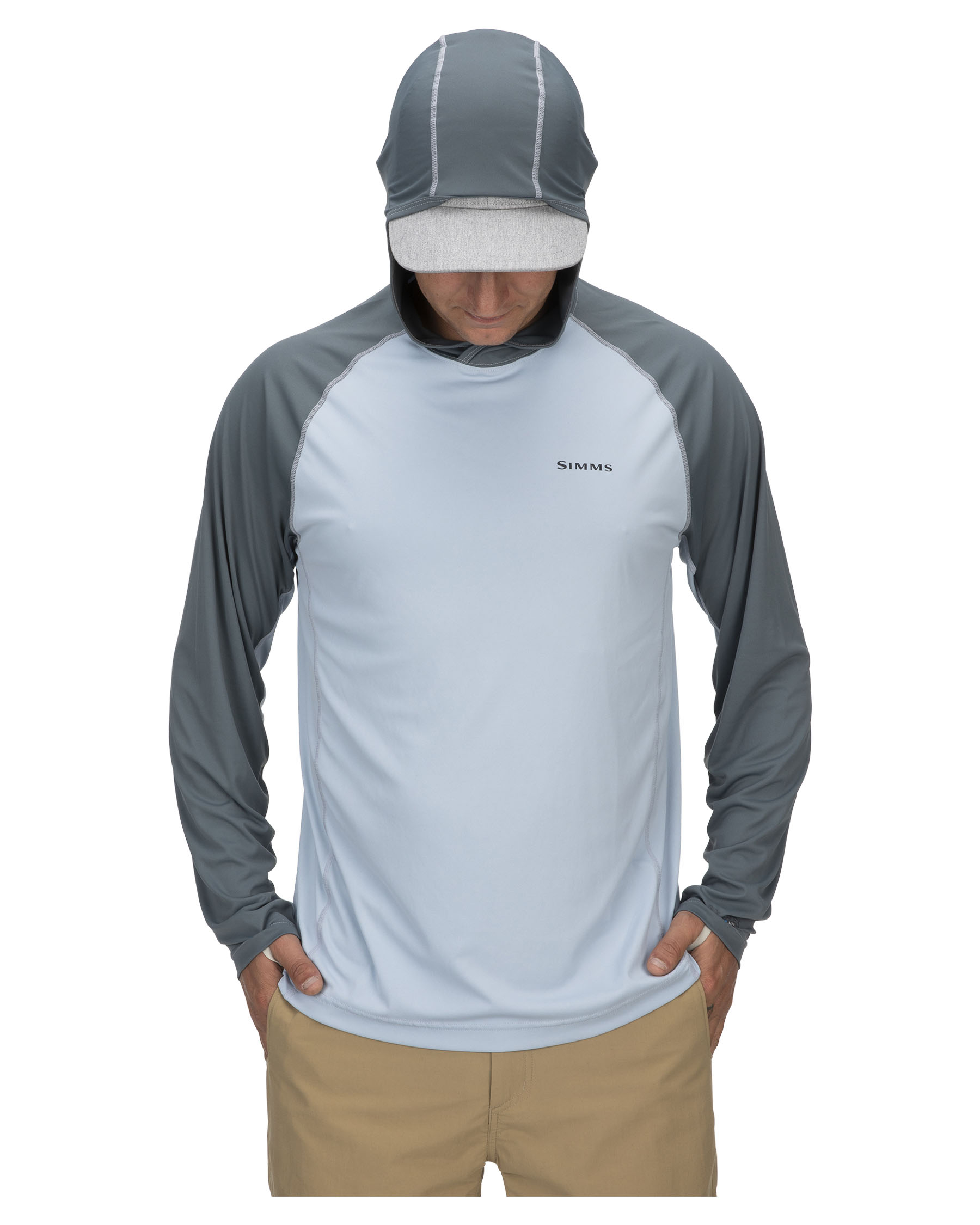 Sweat à Capuche Simms Fishing Solarflex Bugstopper, 50UPF, Anti-tiques, Taille L