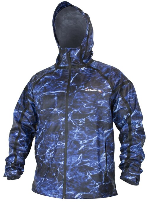 Compass 360 Men's Fishing Point Guide Wading Waterproof Breathable Jacket  with Adjustable Hood : Sports & Outdoors 