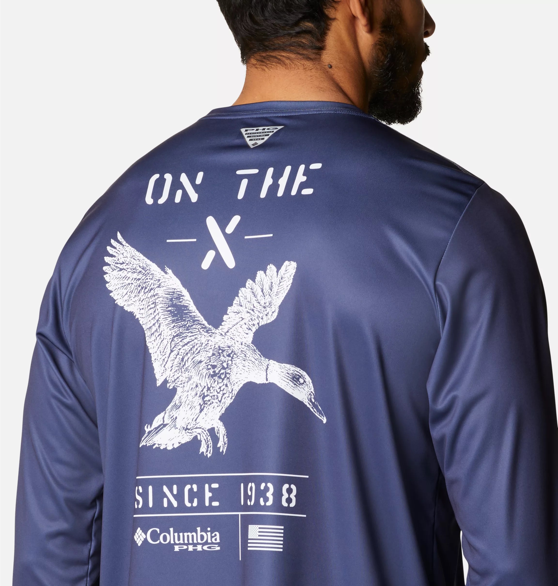 World Wide Sportsman Gray Crewneck Long Sleeve Fly Fishing T-Shirt Men's M  (TD2)