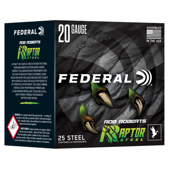 Federal Rob Roberts Raptor steel 20ga 3" 1oz 1400fps