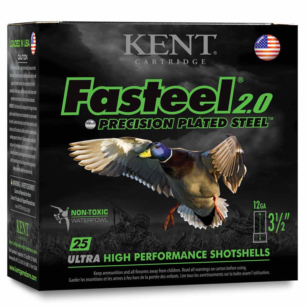Kent Faststeel 2.0 12ga 3 1/2" #2 1 3/8oz 1550 FPS
