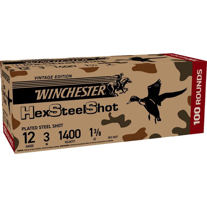 Winchester Hex Steel Shot 200rd case 12ga 3" 1400fps 1 3/8oz ($100 AFTER REBATE)